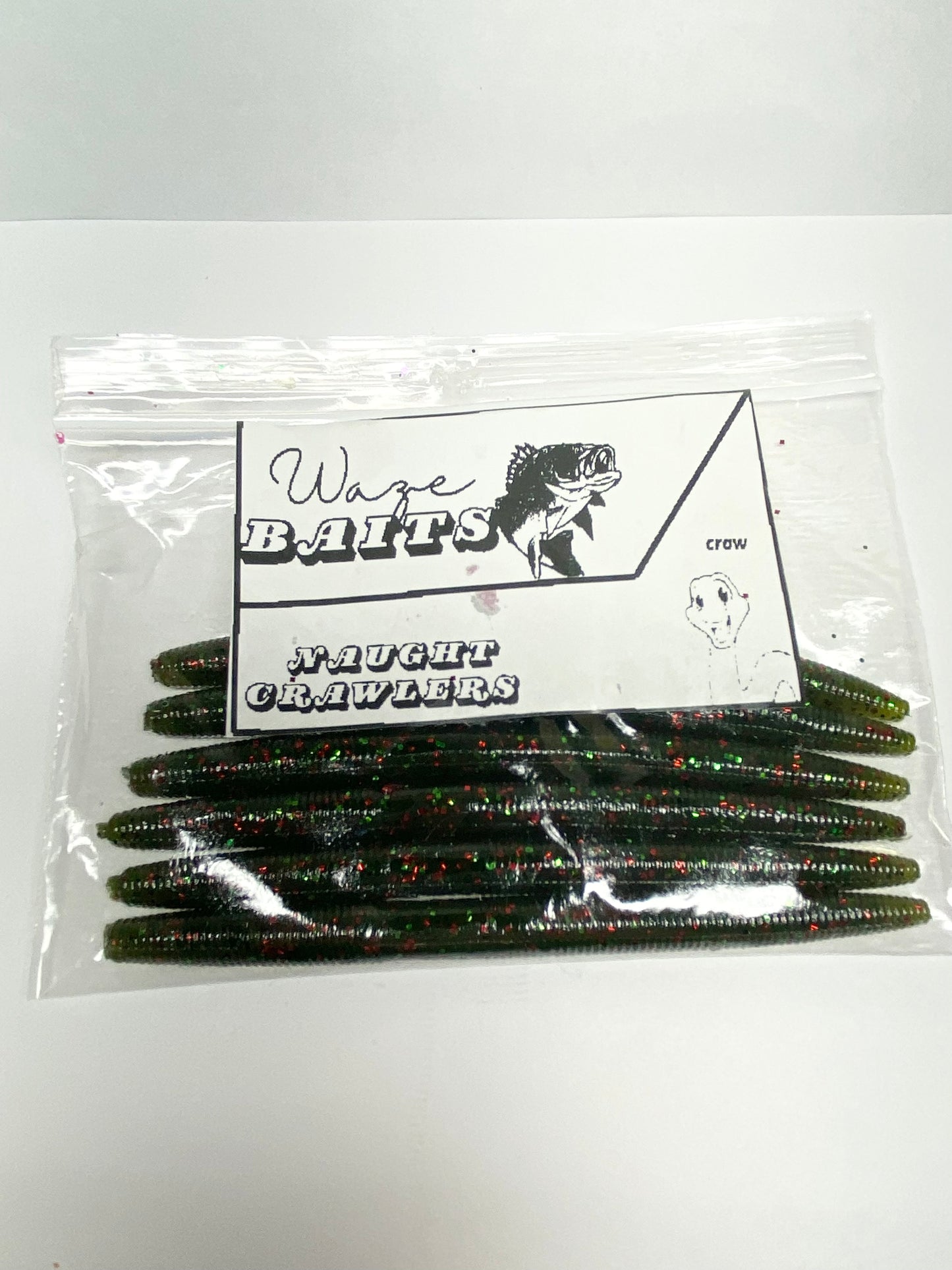 6 pack of watermelon green naughty crawlers