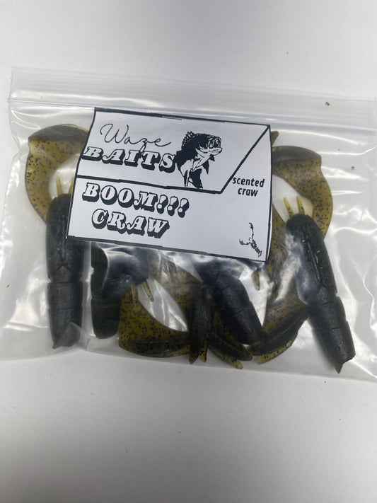 6 Green Pumpkin Boom Craws